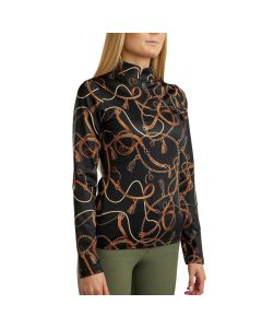 Shirt Montar haily print bridle long sleeve polo