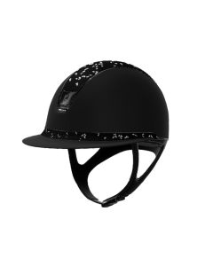 Rijhelm Samshield 2.0 Miss Shield Shadowmatt met Crystal Leaf top en frontal band met 5 SW