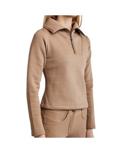Trui Montar Ella Quarter Zip Brushed Sweatshirt