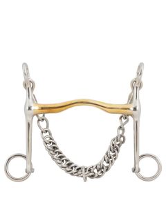 Dressuurstang BR Soft Contact lage tongboog 14 cm scharen