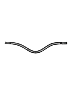 Frontriem Passier Waved met Big Premium Crystals Side by Side 024