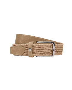 Broekriem Cavalleria Toscana Elastic with Embroidery on Leather CIN128