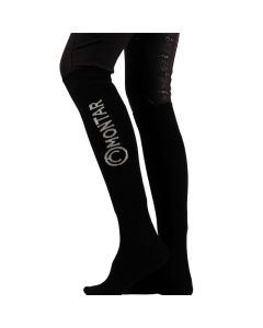 Paardrijsokken Montar Sort bamboo socks with logo
