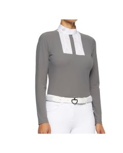 Wedstrijdshirt Cavalleria Toscana Structured Poplin Bib L/S