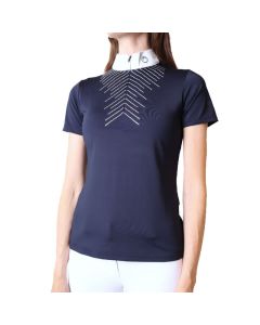 Wedstrijdshirt Montar Competition polo with clear crystals