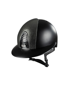 Rijhelm KEP Italia Cromo 2.0 Textile Polo met Leather Glitter Silver voorinzet en Mirror Chrome frame, subgrid en button