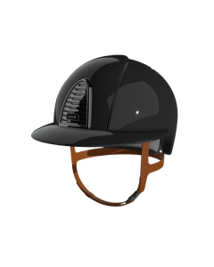 Rijhelm KEP Italia Cromo 2.0 Shine Polo met Beige kinband en Crystalli logo