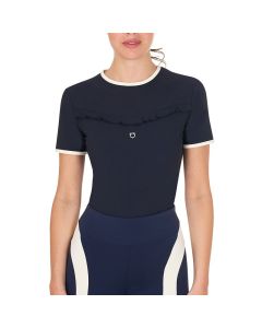 Shirt Equestro Slim Fit Training T-Shirt with Chest Ruffles SS25