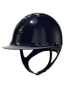 Rijhelm Samshield 2.0 Miss Shield Shadow Glossy met Flower Swarovski Jewelry top en frontal band