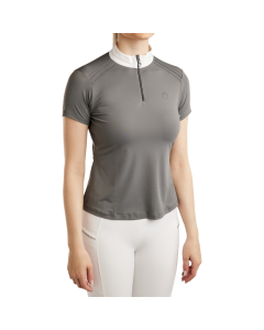 Wedstrijdshirt Montar MoPearl Pintucks and Gun Metal Crystals CT2626