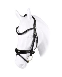 Trenshoofdstel Passier Atlas met wave graphite frontriem en gummi teugel