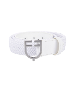 Broekriem Equestro Leather Elastic met Logo gesp ETU03011