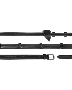 Teugels Dyon Rubber Met 7 Lederen Passanten