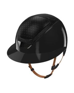 Rijhelm Kask Starlady Shine met swarovski frame en Blazon in Chrome