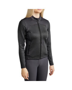 Vest Montar MoHannah AO Printed Houndtooth Full Zip Jacket SL2622