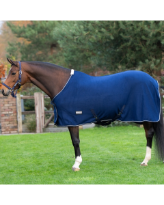 Zweetdeken DR Trend Fleece met borstflap, met sierkoord, met singels