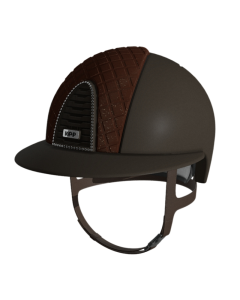 Rijhelm KEP Italia Cromo 2.0 Textile Polo met Milano Velvet Shining Voorinzet en Crystal SW Frame