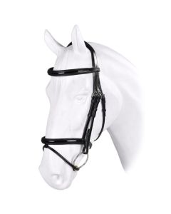 Trenshoofdstel Equipe No Stress met lak neusriem en frontriem