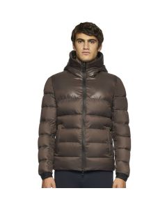 Jas Cavalleria Toscana Shiny Matte Nylon Hooded Puffer
