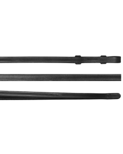 Stangteugels Dy'on leer plat 12,5mm