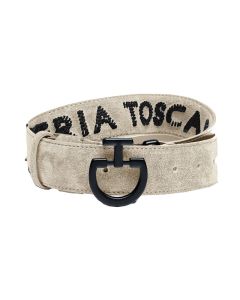 Broekriem Cavalleria Toscana Suede Tufted Logo
