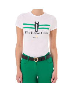Shirt Equestro Women Stripe Horse Club Cotton ETW00243