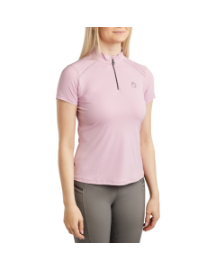 Shirt Montar MoPearl Pintuck Short Sleeve Polo PL2626