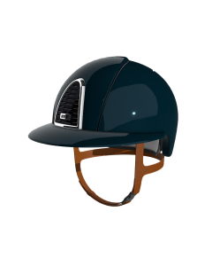 Rijhelm KEP Italia Cromo 2.0 Polo Shine met beige kinbandje