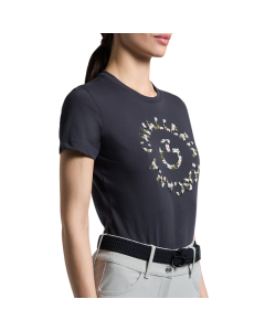 Shirt Cavalleria Toscana with Floral Embroidery TSD092