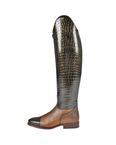 Paardrijlaarzen De Niro Dressaggio Custom Lucidi Venati Brown 073