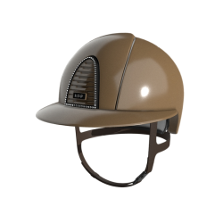 Rijhelm KEP Italia Cromo 2.0 Diamond Polo met SW frame, Crystalli logo en Brown kinband