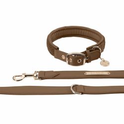 Hondenhalsband met lijn Eskadron Faux Leather Plait Heritage 24/25