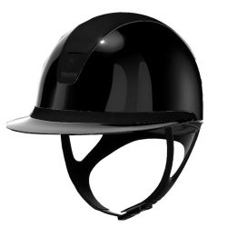Rijhelm Samshield 2.0 Miss Shield Shadow Glossy met Premium Alcantara top en frontal band met Matte trim en blazon