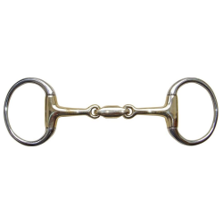 Bustrens Harry's Horse Gold Brass dubbel gebroken oval-link
