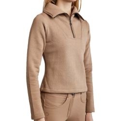 Trui Montar Ella Quarter Zip Brushed Sweatshirt