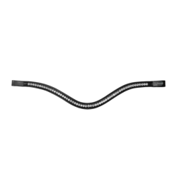 Frontriem Passier Waved met Big Premium Crystals Side by Side 024