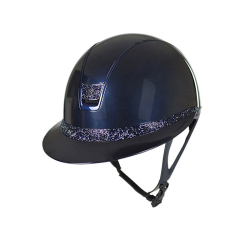 Rijhelm Samshield 2.0 Miss Shield Shadow Glossy met Ultra Fine Rock blazon en frontal band en Glossy trim