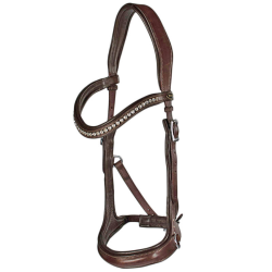 Bitloos hoofdstel F.R.A. Rebecca Side pull met Swarovski