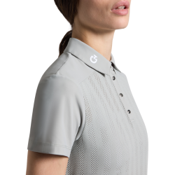 Shirt Cavalleria Toscana Jacquard Jersey with Insert Short Sleeve Training Polo POD405