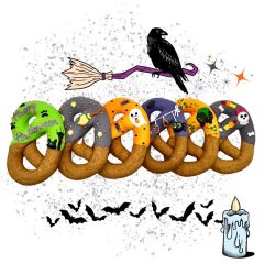 Paardensnoepjes Candy Horse Halloween Pretzels with icing