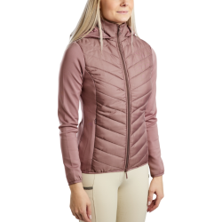Vest Montar Hybrid with Detachable Hood with Gun Metal Crystals SL2536