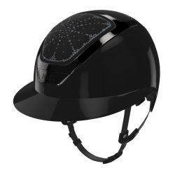 Rijhelm Kask Starlady Pure Shine met Riviera met Crystal Rivet