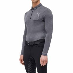 Shirt Cavalleria Toscana Tech Wool Half Zip Training Polo