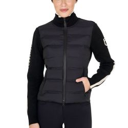 Winterjas Equestro Full Zip Hybrid Nylon+ Knit