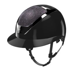 Rijhelm Kask Star Lady Pure Shine Chrome met Crystal Carpet Top