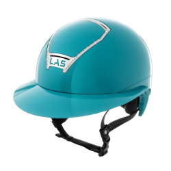 Rijhelm LAS Large Visor Opera Glossy met Metal Crystal Frame