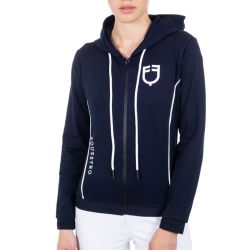 Vest Equestro Sweatshirt with Interlock Front Zip SS25