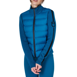 Winterjas Equestro Women Full Zip Hybrid Nylon+ Knit ETW00198
