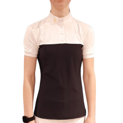 Wedstrijdshirt Equestro Women Polo Slim Fit Technical Fabric Mesh ETW00035