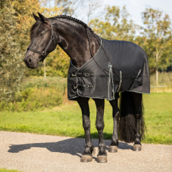Regendeken QHP turnout Big Neck 150gr 6376